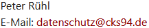 B Datenschutz Name E Mail